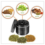 4 Layer Herb Grinder Grinders Zinc Alloy Manual Crusher Herb Spice Grinder