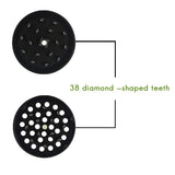 4 Layer Herb Grinder Grinders Zinc Alloy Manual Crusher Herb Spice Grinder - Rear View
