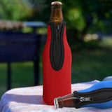 Beer Bottle Sleeve Zip Up Bottle Cover Collapsible Neoprene Sleeve Beer Cooler Covers for Indoor Outdoor Activities