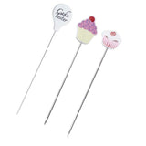 3Pcs Stainless Steel Cake Tester Probe Cake Tester Biscuits Baking Test Needle DIY Baking Tool for Cake Bread Muffin Testing