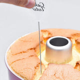 3Pcs Stainless Steel Cake Tester Probe Cake Tester Biscuits Baking Test Needle DIY Baking Tool for Cake Bread Muffin Testing - Rear View