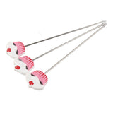 3Pcs Stainless Steel Cake Tester Probe Cake Tester Biscuits Baking Test Needle DIY Baking Tool for Cake Bread Muffin Testing - Top-Down View