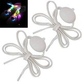 1 Pair LED Light Waterproof Shoelaces Battery Powered Flash Lighting Shoeslaces for Party Hip Hop Dancing Skating Running Cosplay - Front View