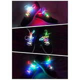 1 Pair LED Light Waterproof Shoelaces Battery Powered Flash Lighting Shoeslaces for Party Hip Hop Dancing Skating Running Cosplay - Side View