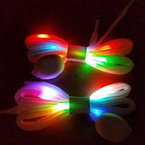 1 Pair LED Light Waterproof Shoelaces Battery Powered Flash Lighting Shoeslaces for Party Hip Hop Dancing Skating Running Cosplay - 45-Degree Angle