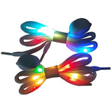 1 Pair LED Light Waterproof Shoelaces Battery Powered Flash Lighting Shoeslaces for Party Hip Hop Dancing Skating Running Cosplay