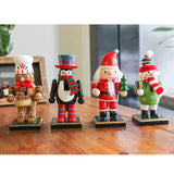 Christmas Wooden Nutcracker Ornaments Nutcracker Figures Toy Puppet Desktop Ornaments Home Decor