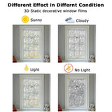 Window Film No Glue Static Decorative Films Window Frosted Film for Sun Protection - Side View