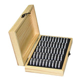 Adjustable 50 Coin Storage Tool Round Coin Storage Wooden Box Commemorative Coin Collection Tool - Close-Up Angle