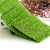 Artificial Lawn Grass Turf Interlocking Grass Tile Lawn Rug for Garden Bonsai Home Aquarium Artificial Lawn DIY Decoration