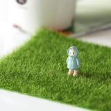 Artificial Lawn Grass Turf Interlocking Grass Tile Lawn Rug for Garden Bonsai Home Aquarium Artificial Lawn DIY Decoration