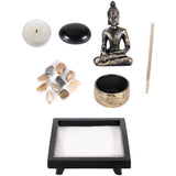 Buddha Statue Tea Light Candle Incense Holder Home Decoration Gift