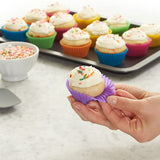 24Pcs Baking Cups Reusable Silicone Cake Cups Non Stick Baking Cups
