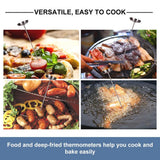 Stainless Steel Frying Oil Thermometer Fryer Fries Fried Chicken Barbecue Thermometer Gauge