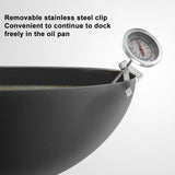 Stainless Steel Frying Oil Thermometer Fryer Fries Fried Chicken Barbecue Thermometer Gauge - 45-Degree Angle