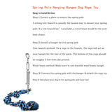 Spring Pole Dog Rope Toy Dog Tug of War Toy Outdoor Hanging Exercise Rope for Pet - Front View
