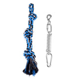 Spring Pole Dog Rope Toy Dog Tug of War Toy Outdoor Hanging Exercise Rope for Pet