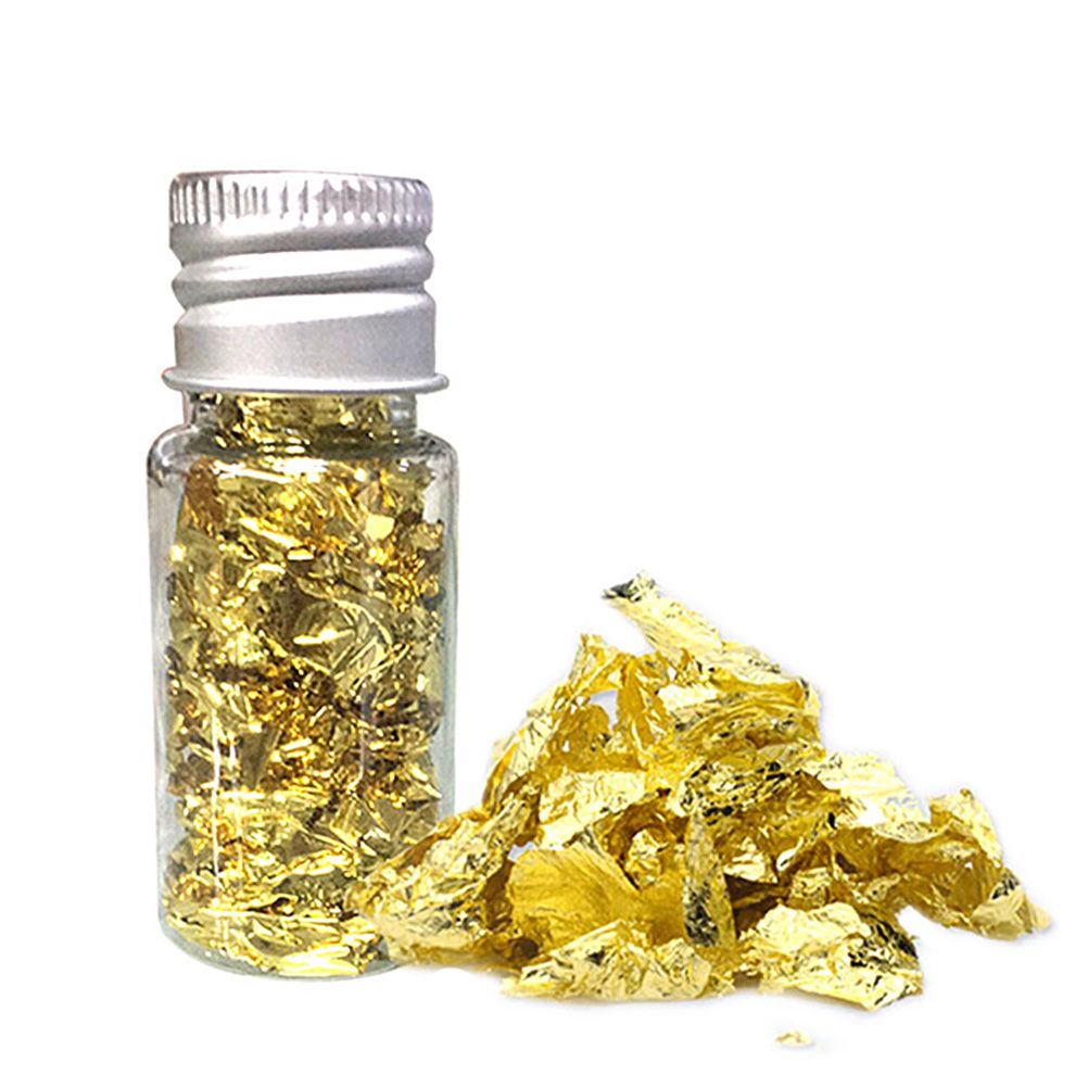 10ml Gold Flakes Gold Leaf Decoration Gold Foil Cooking Cake Chocolate Decoration