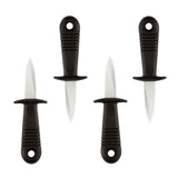 4Pcs Stainless Steel Oyster Cutter with Non Slip Handle Seafood Special Tools