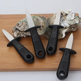 4Pcs Stainless Steel Oyster Cutter with Non Slip Handle Seafood Special Tools