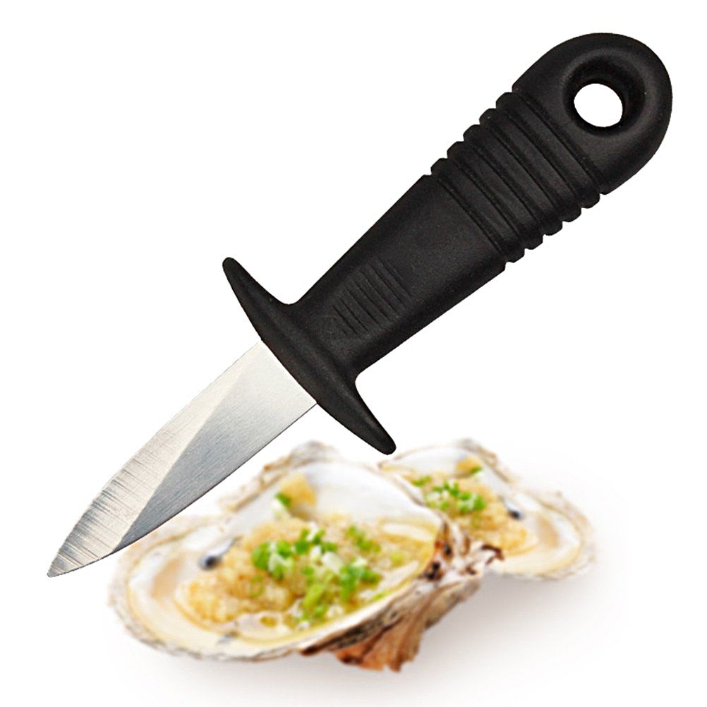 4Pcs Stainless Steel Oyster Cutter with Non Slip Handle Seafood Special Tools