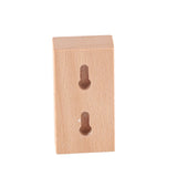 Wooden Wall Hook Vintage Single Hook Natural Wooden Coat Hook Wall Mounted Hook for Home - Top-Down View