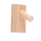 Wooden Wall Hook Vintage Single Hook Natural Wooden Coat Hook Wall Mounted Hook for Home