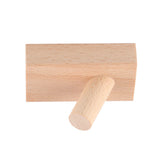 Wooden Wall Hook Vintage Single Hook Natural Wooden Coat Hook Wall Mounted Hook for Home