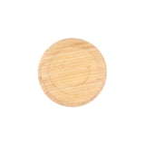 Bamboo Salad Bowl Round Serving Bowl Natural Wood Dishware for Fruit Snacks Appetizers