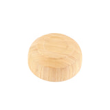 Bamboo Salad Bowl Round Serving Bowl Natural Wood Dishware for Fruit Snacks Appetizers - Extra Image