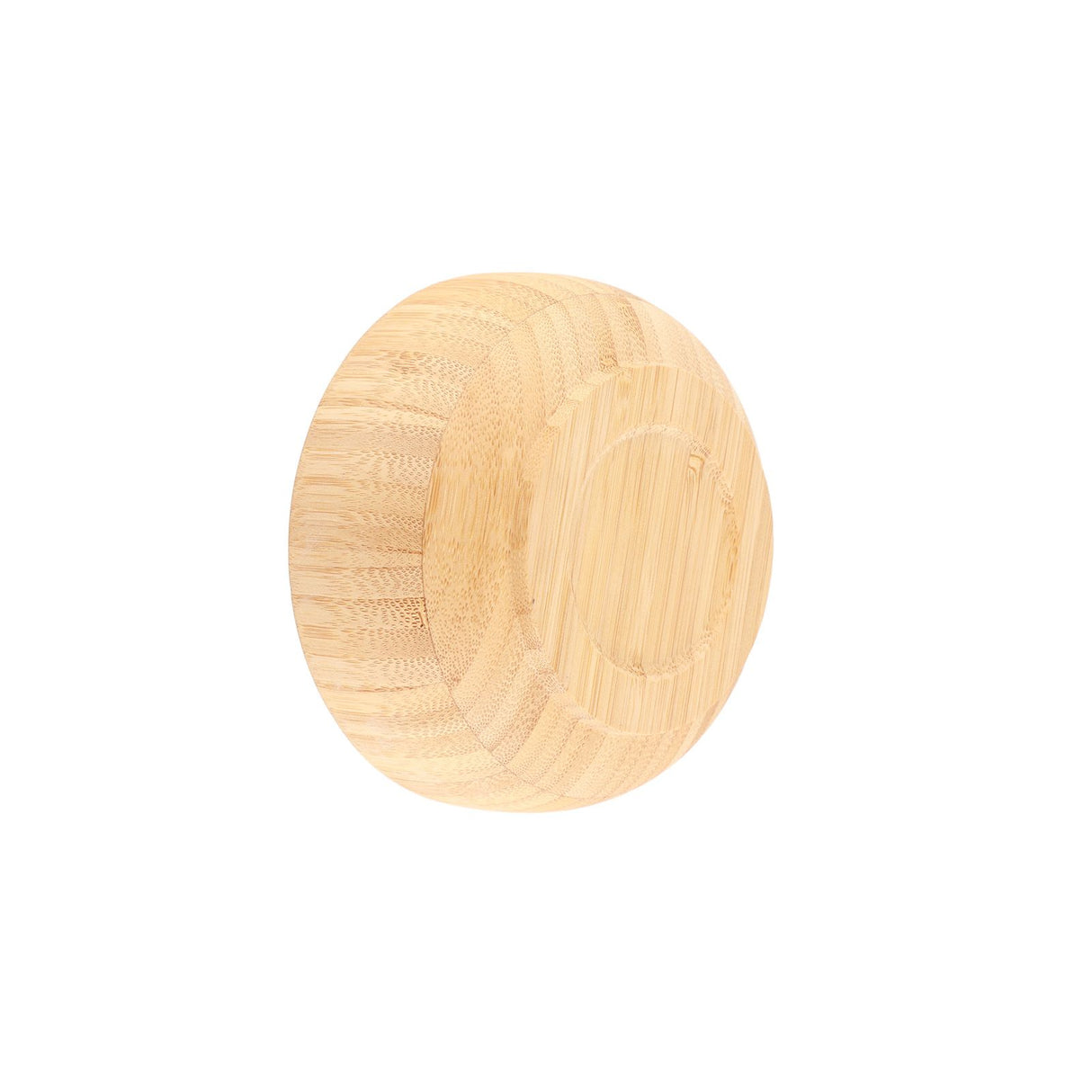 Bamboo Salad Bowl Round Serving Bowl Natural Wood Dishware for Fruit Snacks Appetizers