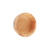 Bamboo Salad Bowl Round Serving Bowl Natural Wood Dishware for Fruit Snacks Appetizers - Extra Image