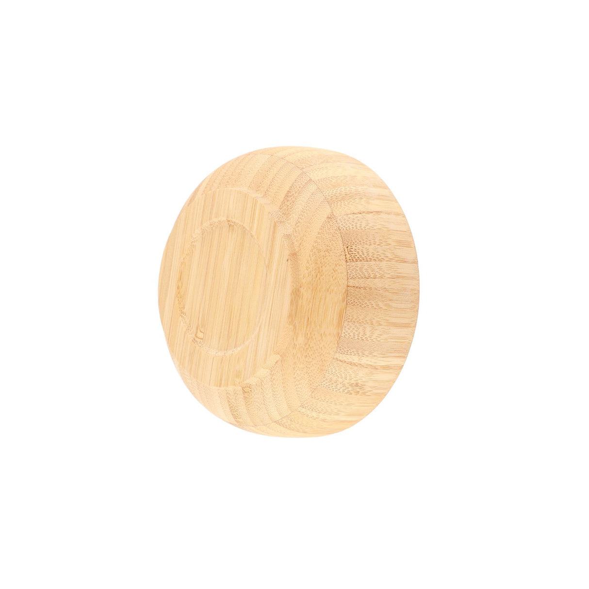 Bamboo Salad Bowl Round Serving Bowl Natural Wood Dishware for Fruit Snacks Appetizers