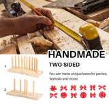 Bow Maker Wooden Wreath Bow Maker Tool Durable Portable Bow Tie Machine - Side View