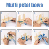 Bow Maker Wooden Wreath Bow Maker Tool Durable Portable Bow Tie Machine - Top-Down View