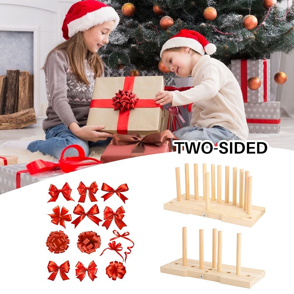 Bow Maker Wooden Wreath Bow Maker Tool Durable Portable Bow Tie Machine