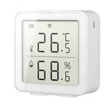 Smart WiFi Humidity Sensor Hygrometer Outdoor Indoor Thermometer Digital LCD Display Temperature Humidity Monitor - Front View