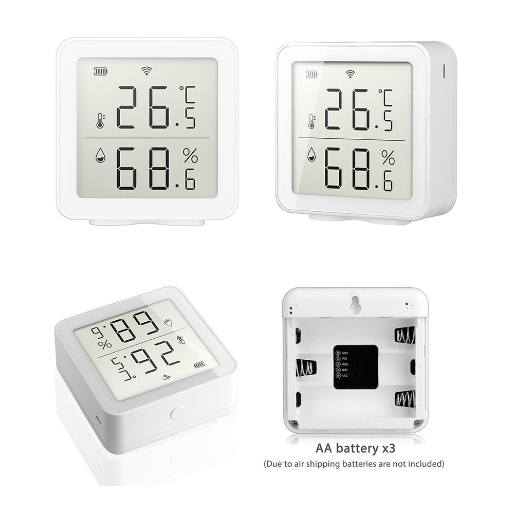 Smart WiFi Humidity Sensor Hygrometer Outdoor Indoor Thermometer Digital LCD Display Temperature Humidity Monitor