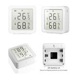 Smart WiFi Humidity Sensor Hygrometer Outdoor Indoor Thermometer Digital LCD Display Temperature Humidity Monitor - Top-Down View