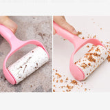 Roller Hair Remover Household Hair Sticking Device Multifunctional Portable Pet Hair Remover Clothes Sticking Device Pink