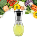 200ML Oil Sprayer Dispenser Oil Spray Bottle Portable Grilling Olive Oil Glass Bottle for Kitchen Cooking Salad Bread Baking - Front View
