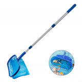 Pool Landing Net with Telescopic Pole Swimming Pool Skimmer Net Leaf Clean Net for Swimming Pool Spas