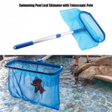 Pool Landing Net with Telescopic Pole Swimming Pool Skimmer Net Leaf Clean Net for Swimming Pool Spas