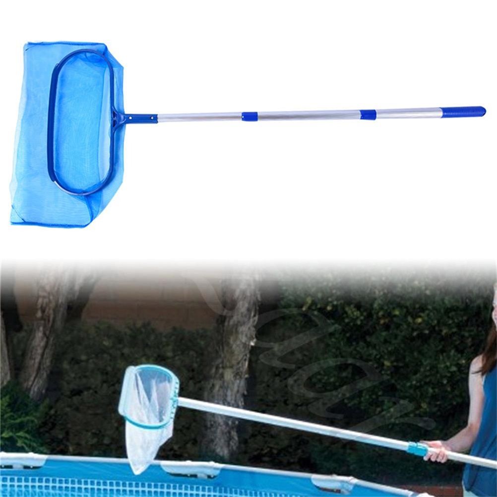 Pool Landing Net with Telescopic Pole Swimming Pool Skimmer Net Leaf Clean Net for Swimming Pool Spas