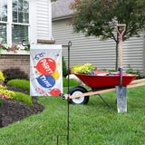 Garden Flag Stand Garden Flag Pole Holder Banner Flagpoel for Outdoor Yard Lawn Garden - Close-Up Angle