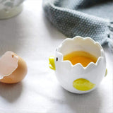 Ceramic Egg Separator Chick Shape Egg Yolk Separator Kitchen Gadgets