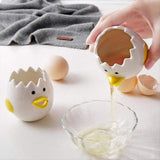 Ceramic Egg Separator Chick Shape Egg Yolk Separator Kitchen Gadgets