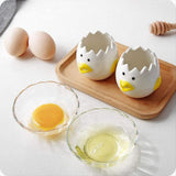 Ceramic Egg Separator Chick Shape Egg Yolk Separator Kitchen Gadgets - Rear View