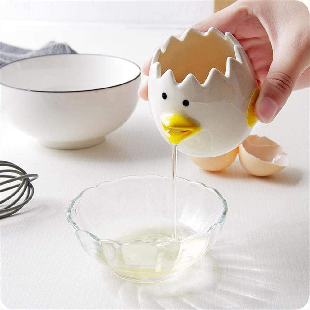 Ceramic Egg Separator Chick Shape Egg Yolk Separator Kitchen Gadgets