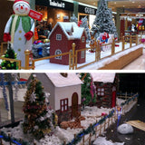Christmas Snow Cover Blanket Artificial Cotton Blanket for Christmas Tree Skirts Backdrop Decorations - Side View